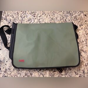 HUGO Olive Green Messenger Bag